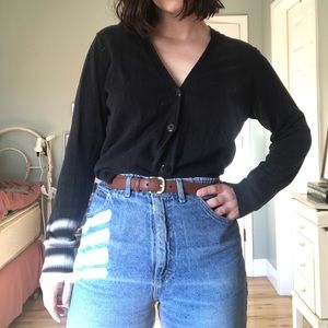 Large Eddie Bauer black cardigan